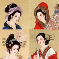 中国古代四大美女图片,沉鱼落雁，闭月羞花之绝世容颜